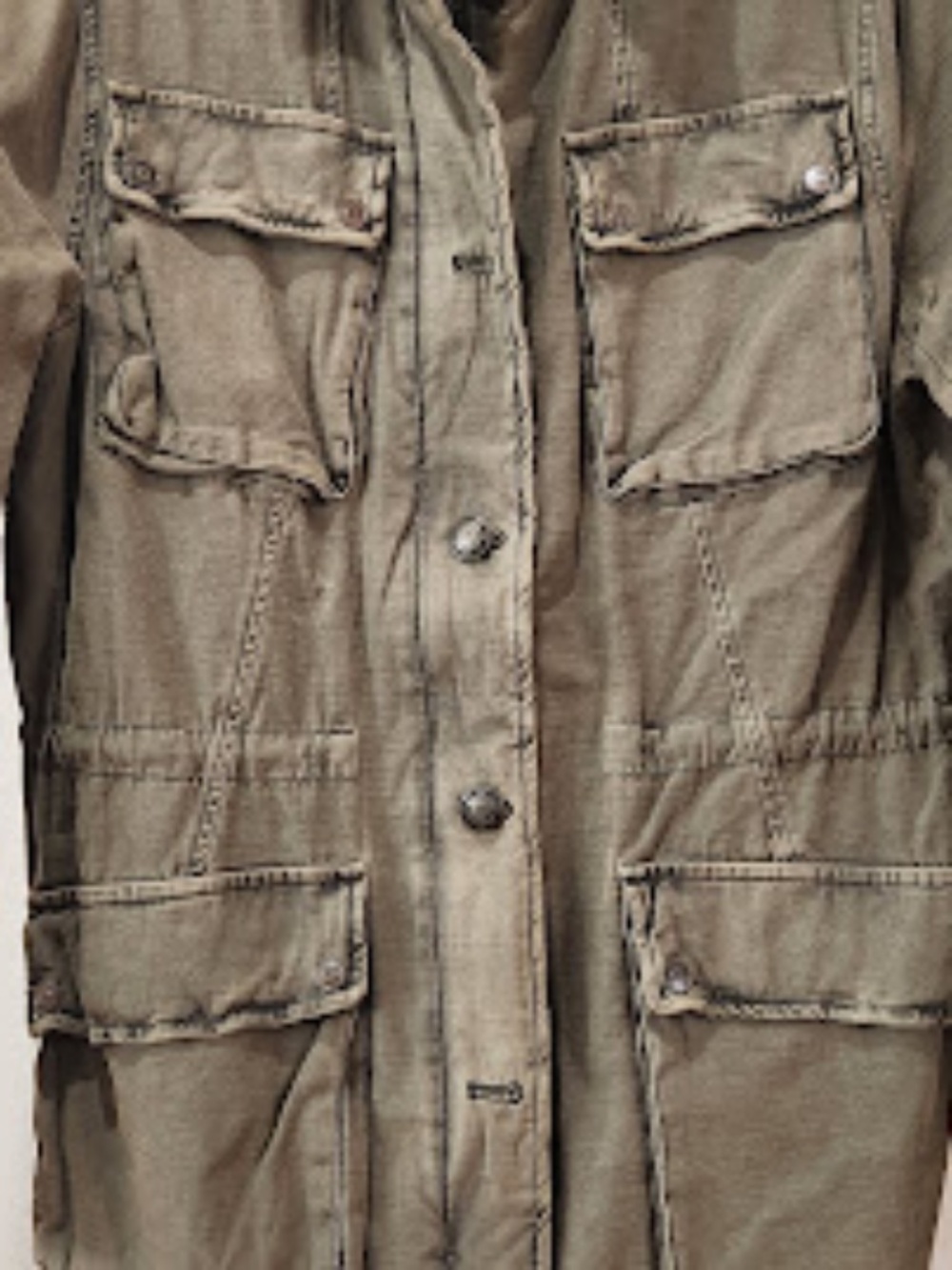 Free People olive utility jacket, Women’s M, 100%, NWT